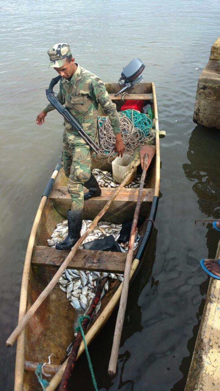 Apresan a cuatro hombres por pesca ilegal en Los Haitises