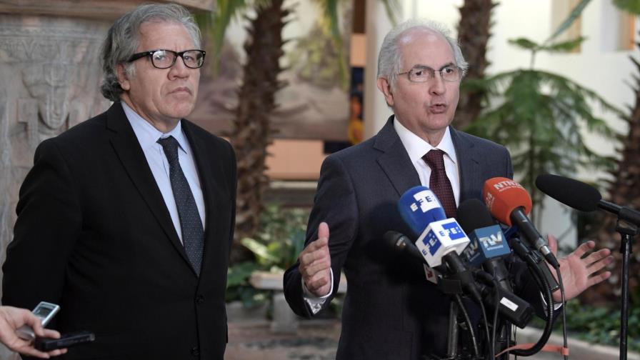 Almagro y Ledezma critican al sector de la oposición que negocia con Maduro