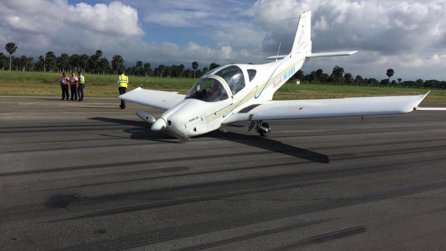 Avioneta se accidenta durante aterrizaje en el aeropuerto del Cibao