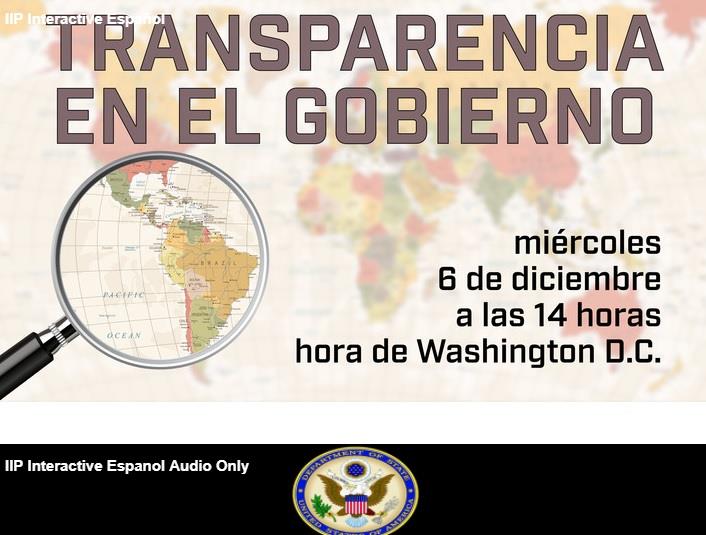 Embajada de EE.UU. invita a chat interactivo sobre transparencia 