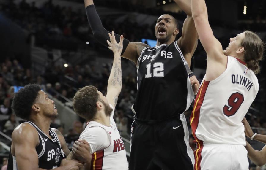 Aldridge lidera balanceado ataque de Spurs ante Heat
