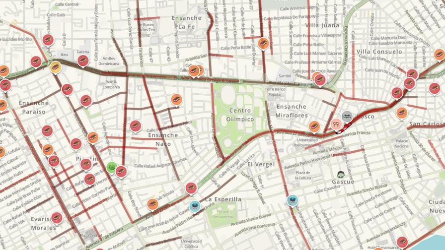 La capital está entaponada