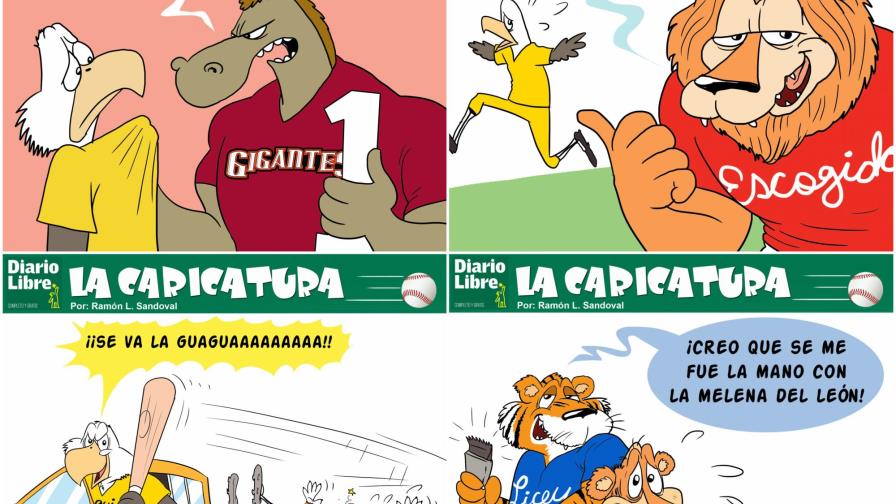 Las armas de Gigantes, Águilas, Escogido y Licey para el Round Robin