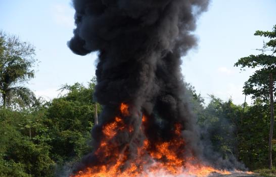 Fotos: Incineración de más de dos toneladas de drogas 