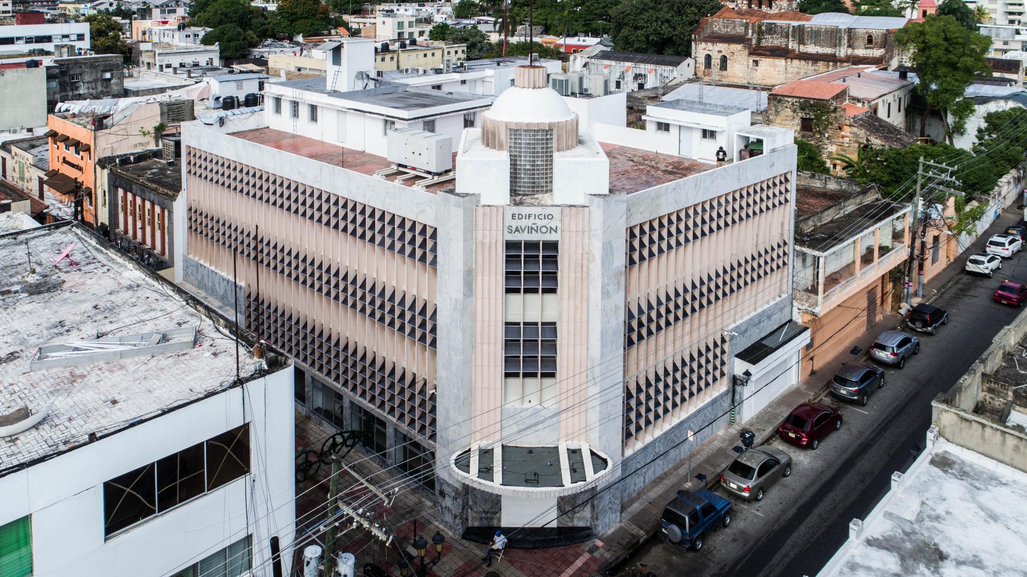 Vista superior del edificio.