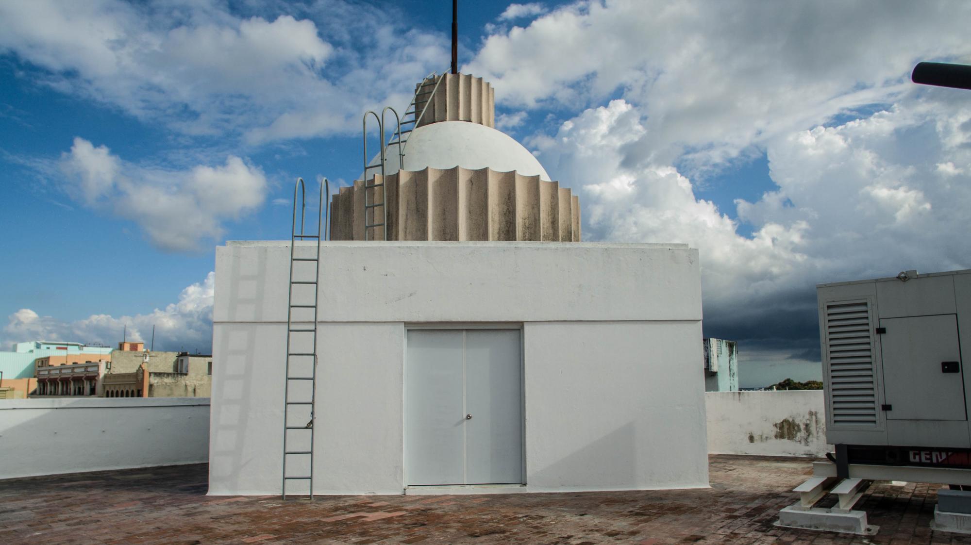 Parte trasera de la cúpula desde la azotea.