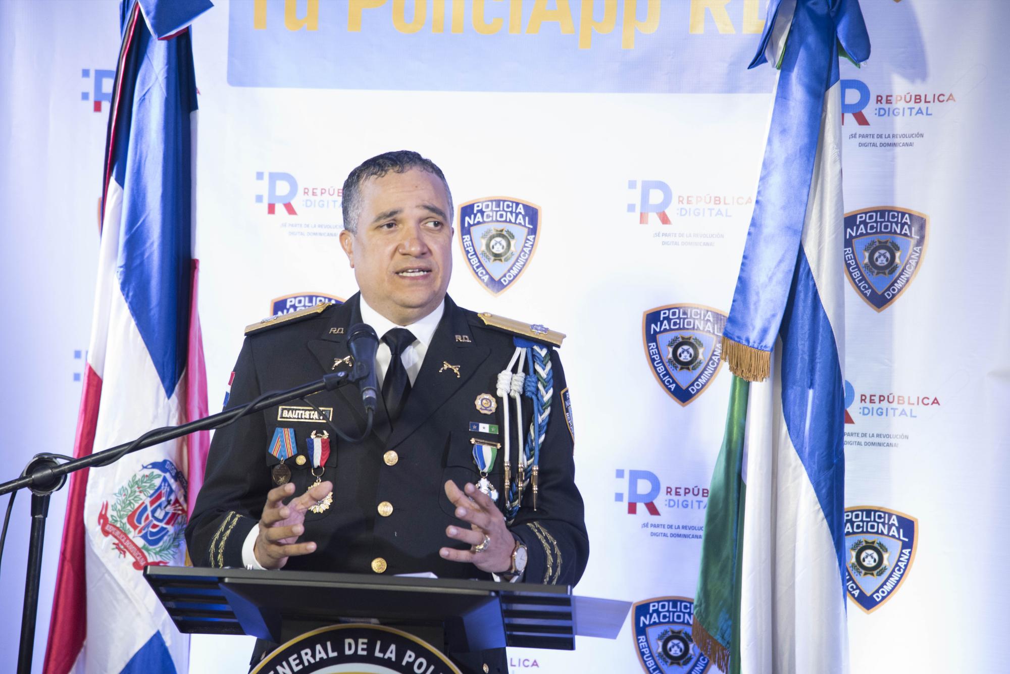 Director general de la Policía Nacional, mayor general Ney Aldrin Bautista Almonte. 