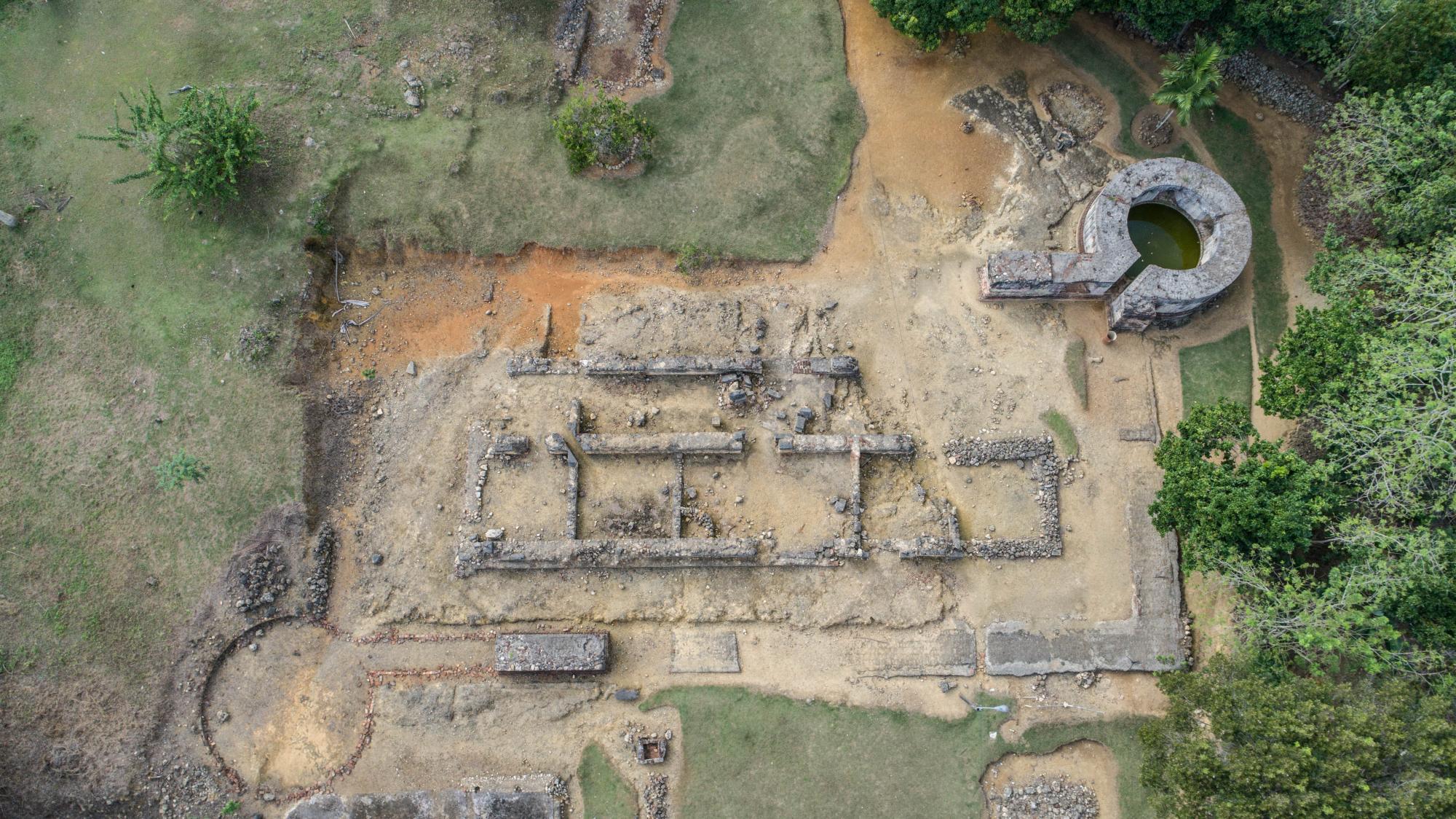 Vista aérea del Fuerte de la Concepción.