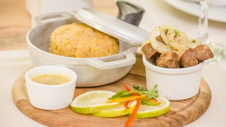 Paso a paso. Mofongo con masitas de cerdo