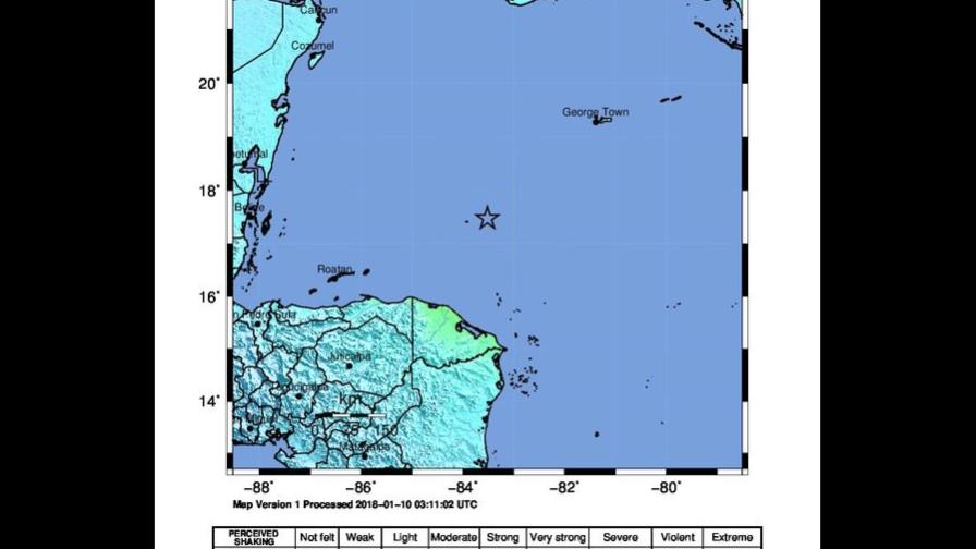 Un fuerte terremoto en el Caribe entre Honduras y Cuba con alerta de tsunami