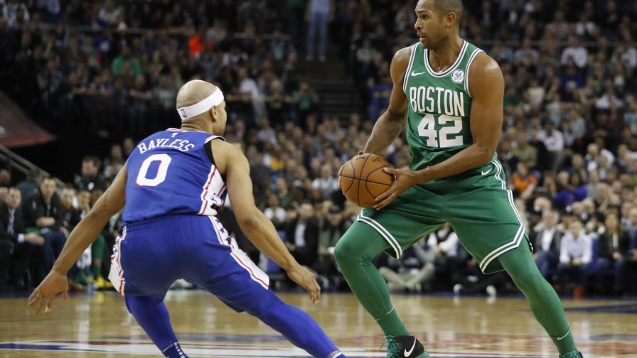 Horford coqueteó con el triple doble en Londres y los Celtics remontaron a los Sixers