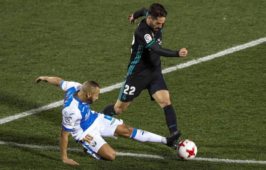 Con apuros, Real Madrid supera a Leganés en Copa del Rey