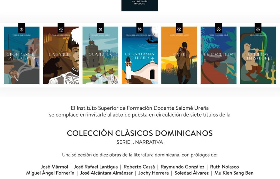 ISFODOSU anuncia puesta en circulación de colección de clásicos dominicanos 