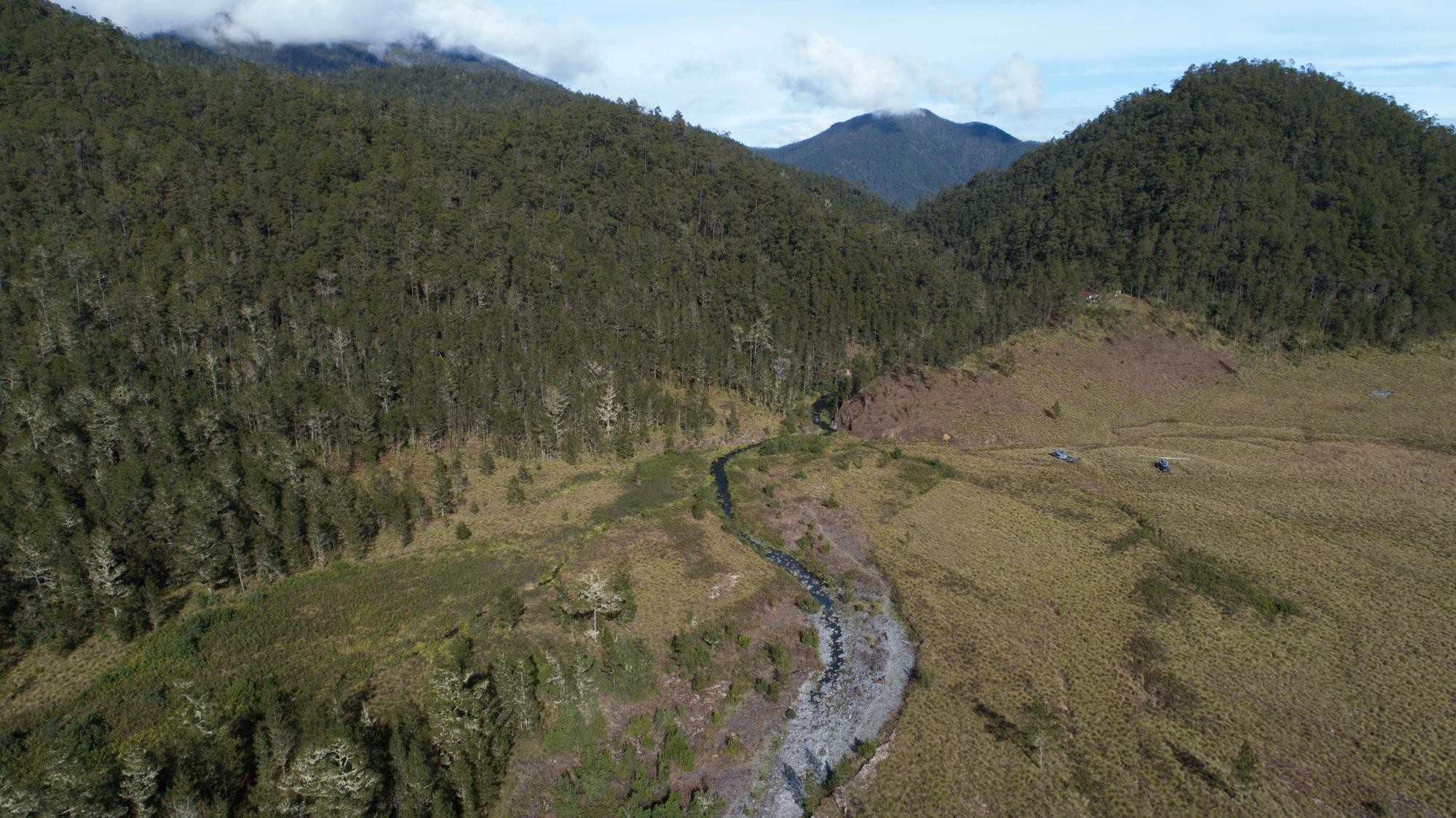 Aquí nace el importante río Bao.
