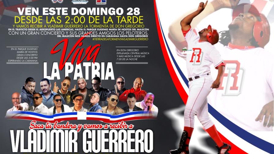 Los artistas que le cantarán a Vladimir Guerrero para celebrar su entrada a Cooperstown Los artistas que le cantarán a Vladimir Guerrero para celebrar su entrada a Cooperstown