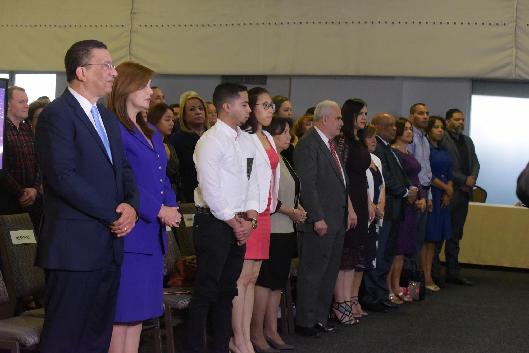 Acto de rendición de cuentas en el Hotel Sheraton, Santo Domingo.