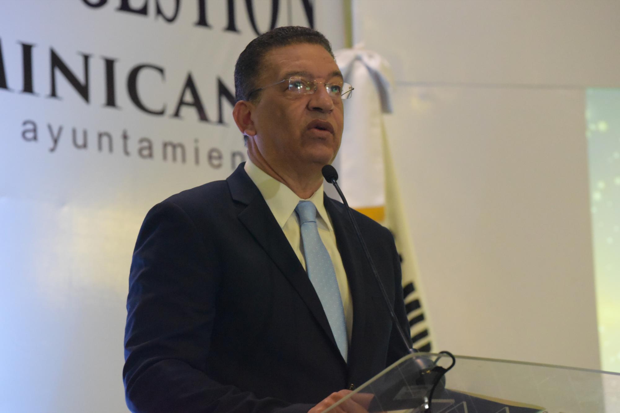 Acto de rendición de cuentas en el Hotel Sheraton, Santo Domingo.