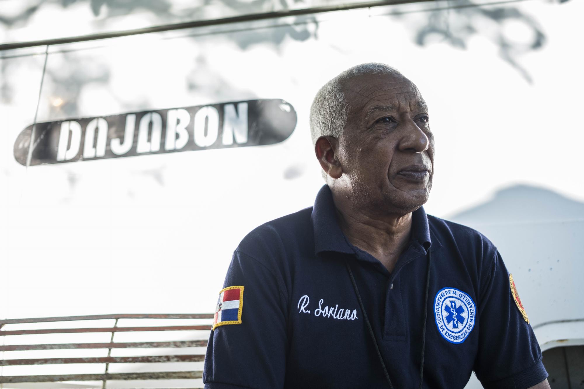 Guillermo Ramón Soriano, jefe de los bomberos en Pepillo Salcedo. 