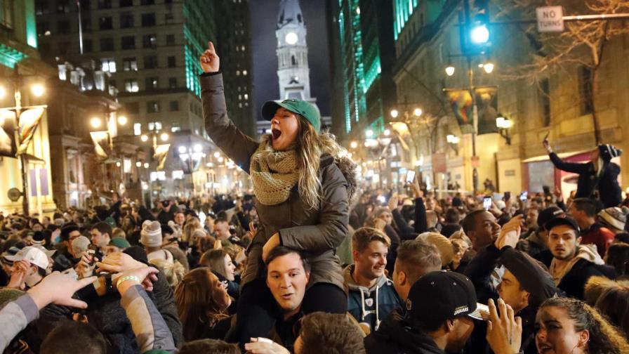 Los festejos del Super Bowl llenan las calles de Filadelfia
