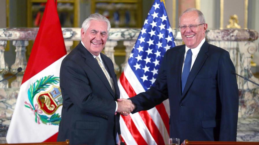 Tillerson agradece a Kuczynski liderazgo de Perú contra crisis de Venezuela