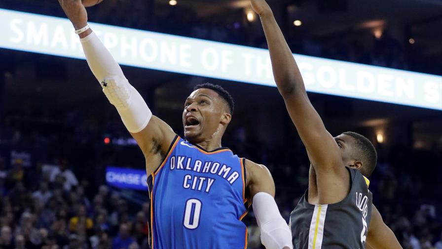 Westbrook, George y el Thunder aplastan a Durant y Warriors Westbrook, George y el Thunder aplastan a Durant y Warriors
