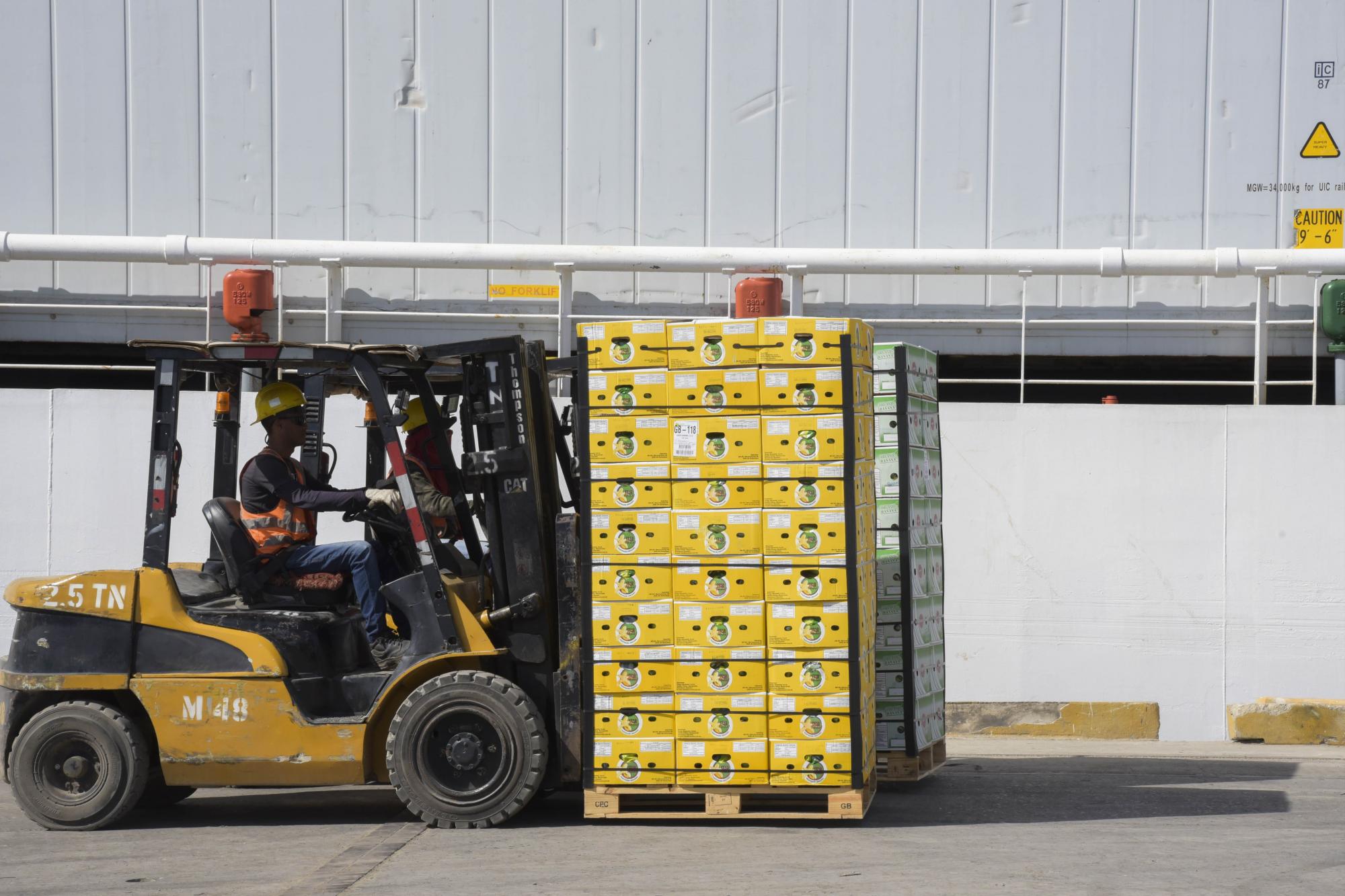 El banano se exporta por Manzanillo en cajas sueltas, no en contenedores.