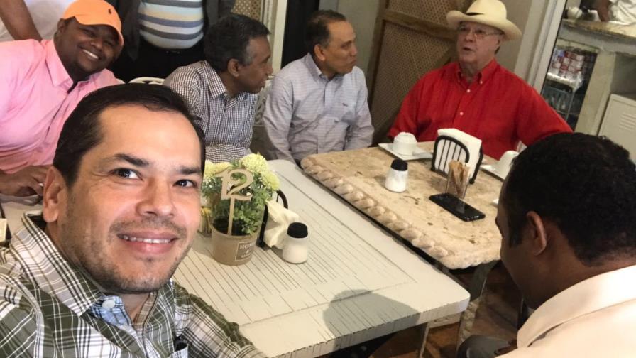 Foto: Félix Bautista y Radhamés Jiménez se encuentran con Hipólito Mejía