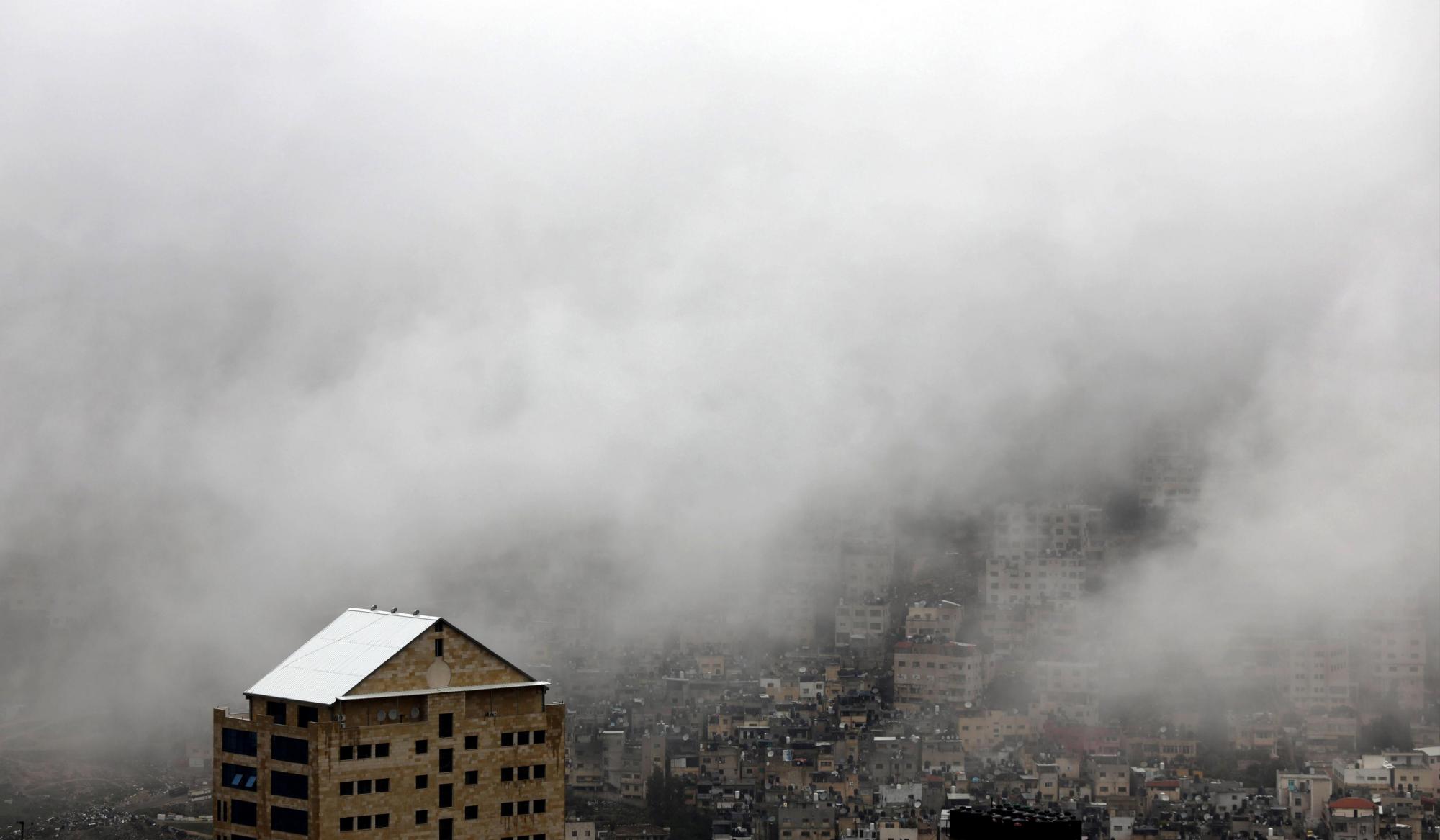 Niebla en Nablus