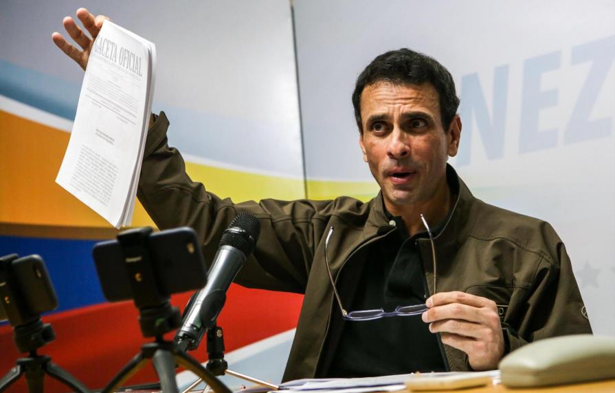 Partido del opositor Capriles no participará en presidenciales “fraudulentas”