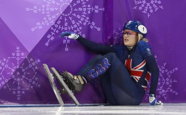 Elise Christie, la deportista “con peor suerte” de los Juegos Olímpicos de Invierno