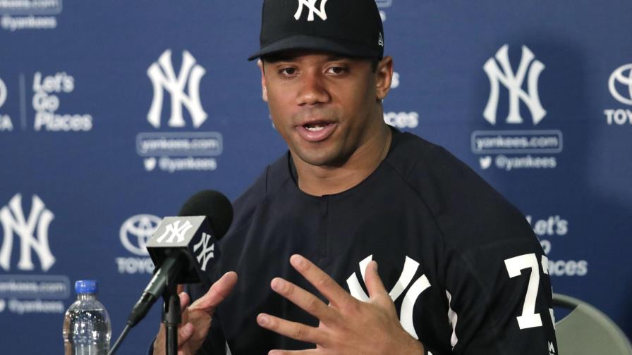 Russell Wilson cumple su sueño: El mariscal de campo de los Seahawks se entrenó con los Yanquis