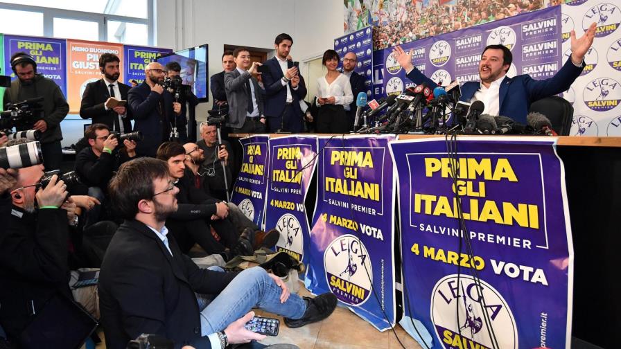 La derecha, encabezada por la Liga Norte, la más votada en Italia, pero sin mayoría