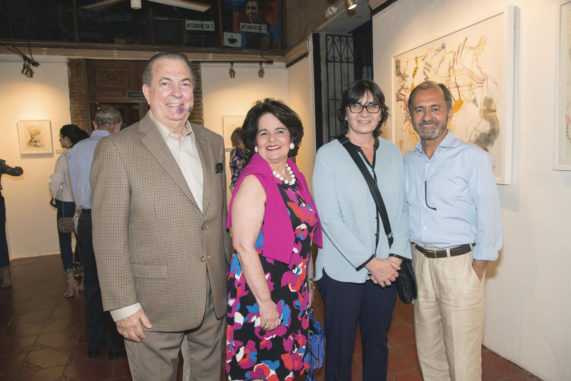 Eduardo Selman, Gloria de Selman, Inés Hasbún y Fernando Casanova. 