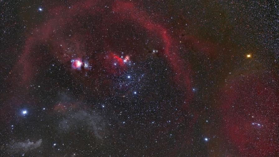 ALMA y otros telescopios descubren la red interna de una guardería estelar