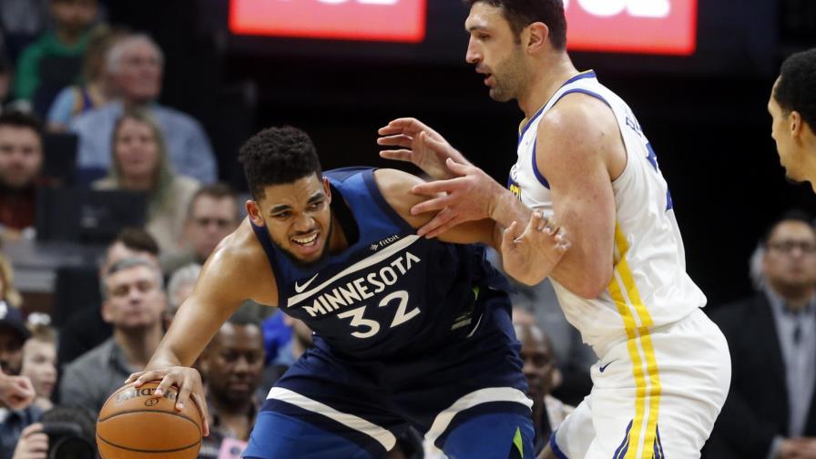 Towns guía a Twolves sobre Warriors y salen de mala racha Towns guía a Twolves sobre Warriors y salen de mala racha