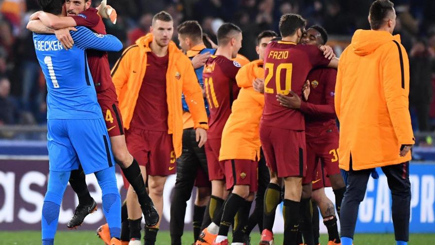 Un gol de Edin Dzeko mete al Roma en cuartos de final de la Liga de Campeones