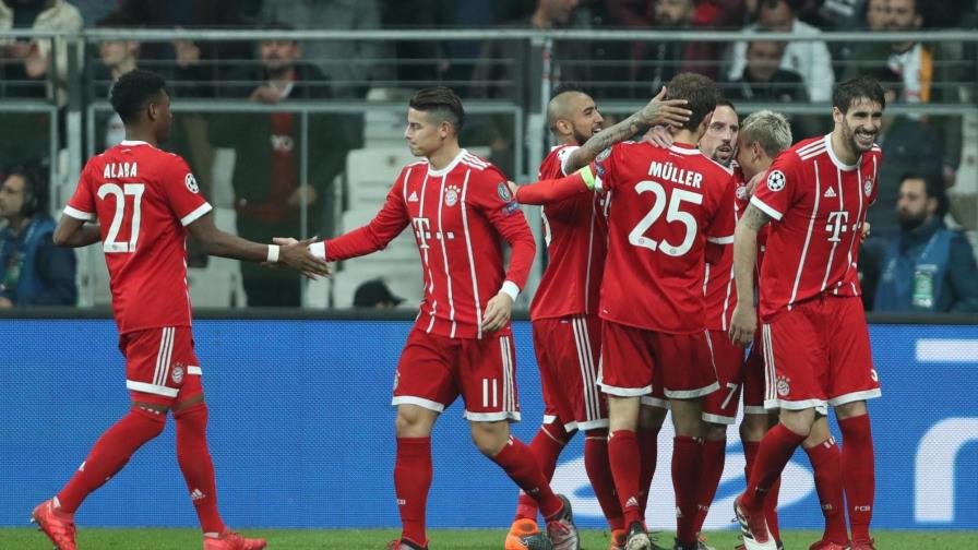  Bayern vence en campo del Besiktas y pasa a cuartos de Champions