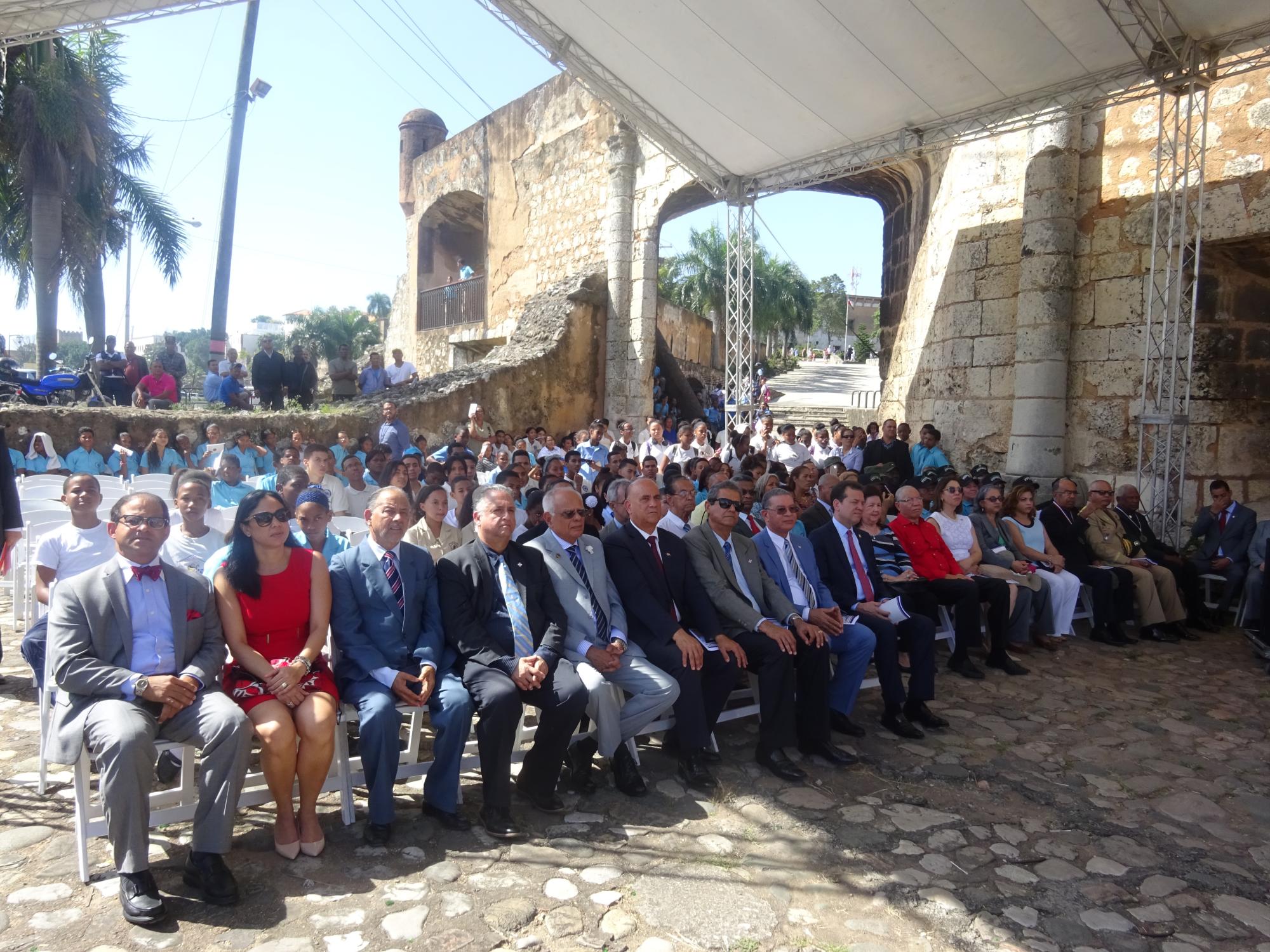 Personalidades invitadas al acto de conmemoración del regreso de Juan Pablo Duarte de Curazao.