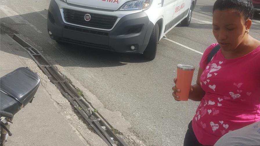 Chocan motorista en la calle Max Henríquez Ureña con Lope de Vega Chocan motorista en la calle Max Henríquez Ureña con Lope de Vega
