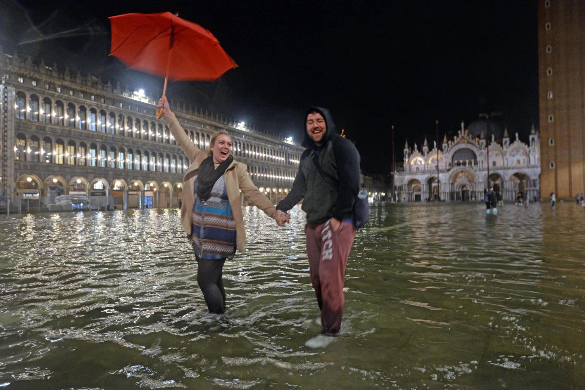 Crecidas de agua en Venecia 