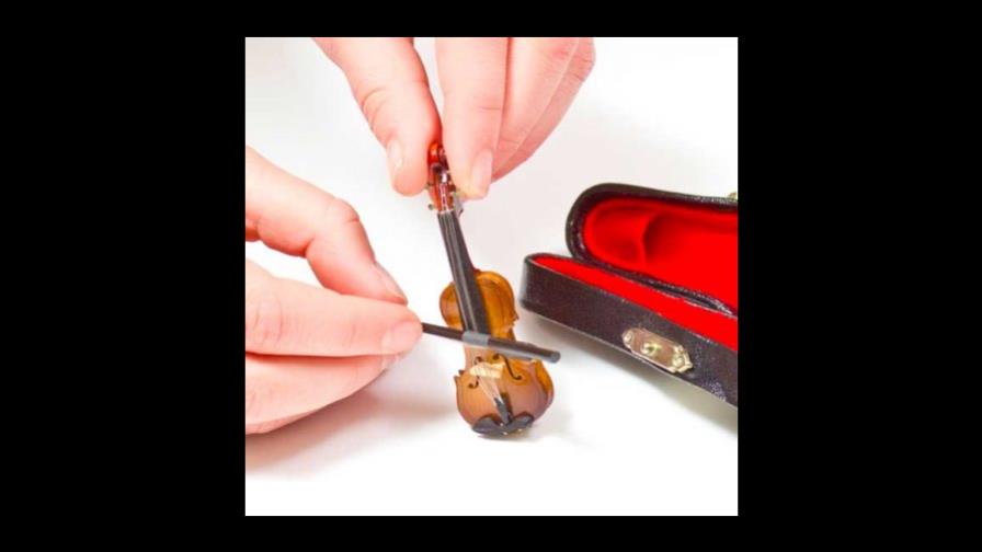 ¿El violín más pequeño del mundo?