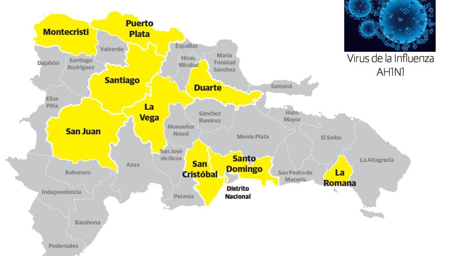 Brote influenza y amenaza de difteria ponen en vilo a República Dominicana Brote influenza y amenaza de difteria ponen en vilo a República Dominicana