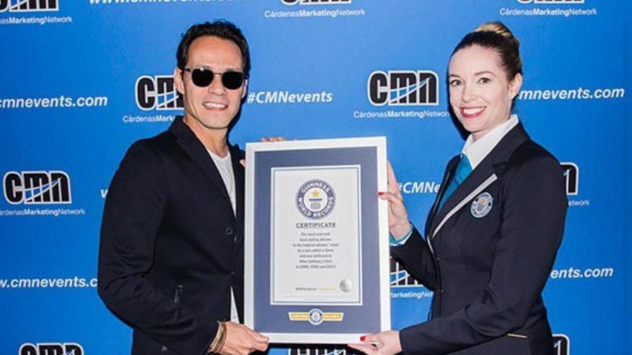 Marc Anthony y su Récord Guinness: El de “más discos tropicales vendidos en tres años diferentes”