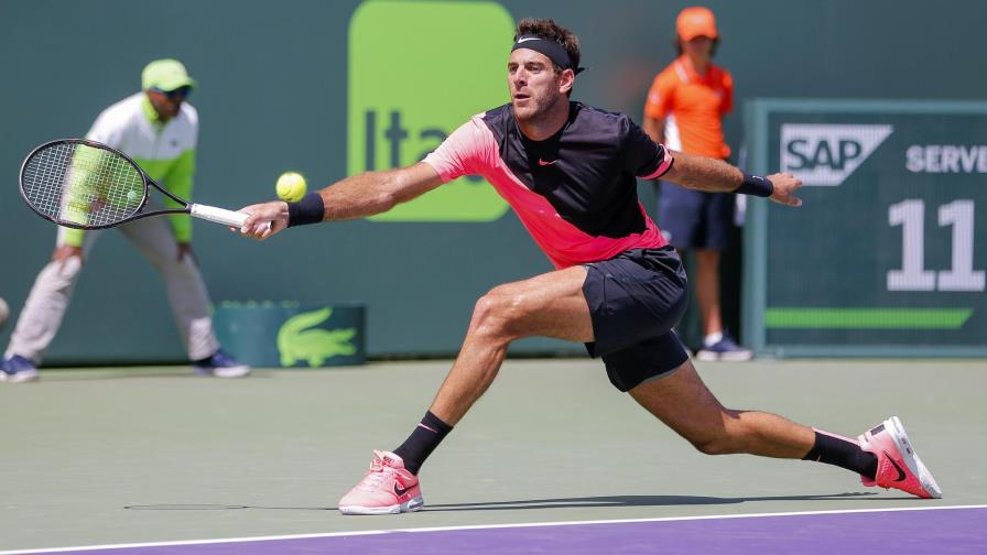Juan Martín Del Potro aumenta su racha victoriosa al vencer a Krajinovic y el agotamiento