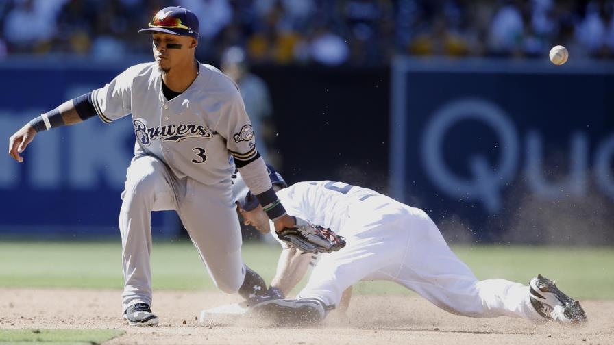Domingo Santana, de 5-2 y Milwaukee derrota a San Diego
