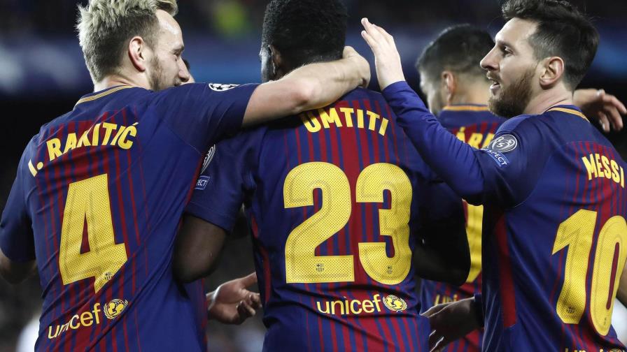 El Barcelona pone un pie y medio en las semifinales de la Liga de Campeones 