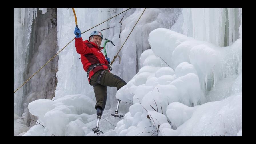 Alpinista chino amputado de las dos piernas quiere conquistar el Monte Everest Alpinista chino amputado de las dos piernas quiere conquistar el Monte Everest