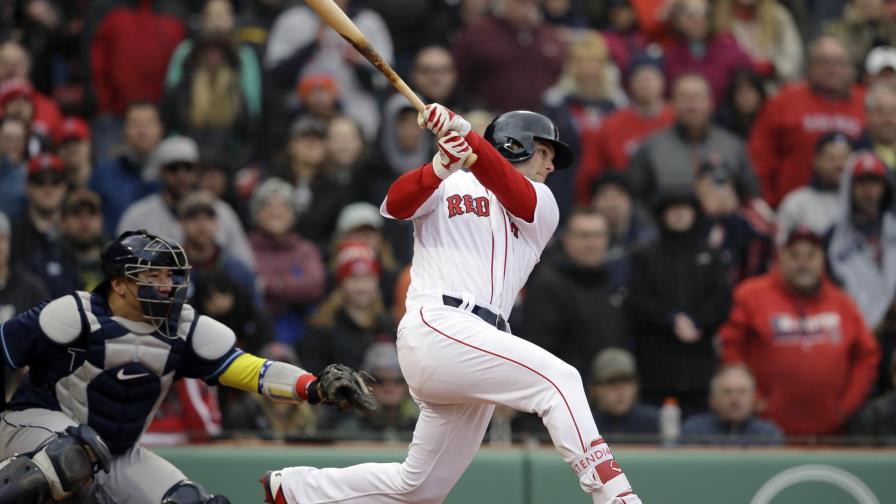 Hanley y Devers remolcan dos y los Bostn se apodera de su octava victoria corrida con remontada sobre los Rays