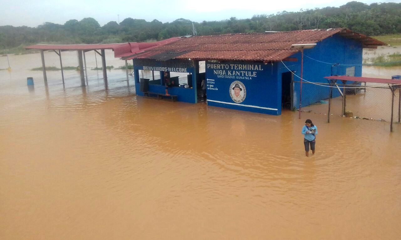 Puerto Niga Kantule inundado.