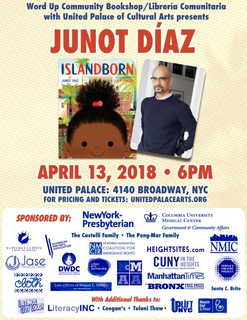 Junot Díaz leerá su libro infantil mañana en Nueva York